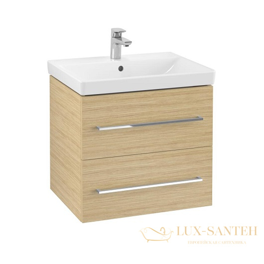 тумба под раковину villeroy & boch avento a89000vj 630x514x452 мм, nordic oak 