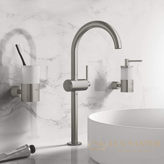 смеситель grohe atrio 32647dc3 для раковины, сталь