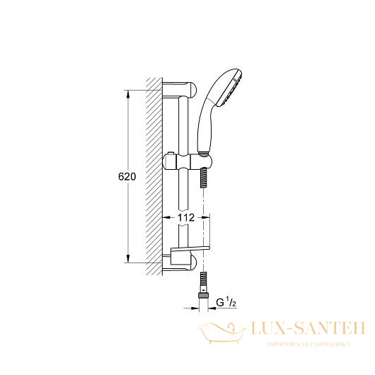 комплект смесителей grohe eurostyle 124416, хром