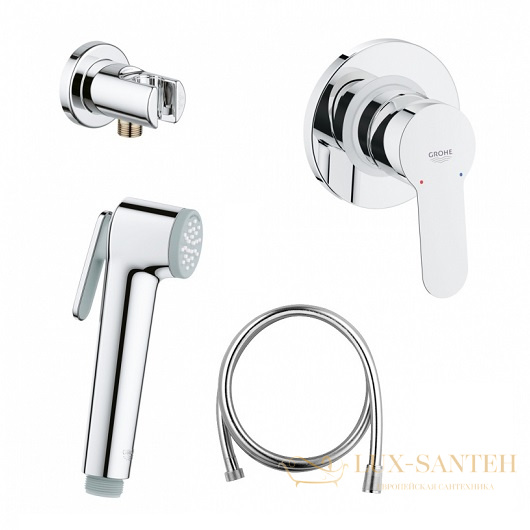 гигиенический комплект grohe bauedge 124898, хром