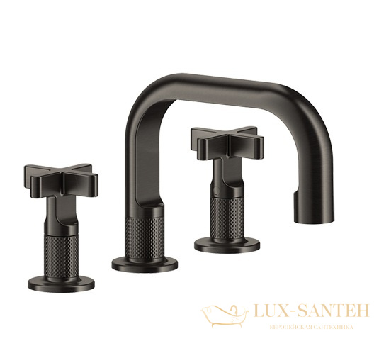 смеситель gessi inciso+ 58112.299 для раковины, black xl