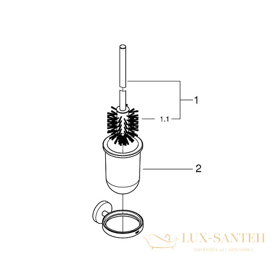 ерш grohe essentials 40374001, хром