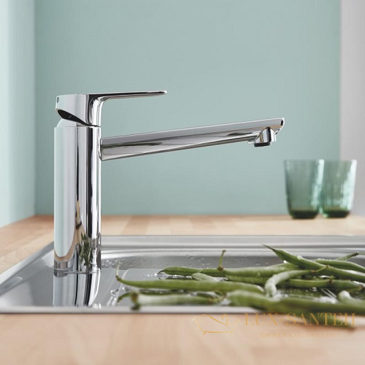 смеситель grohe bauedge 31693000 для мойки, хром