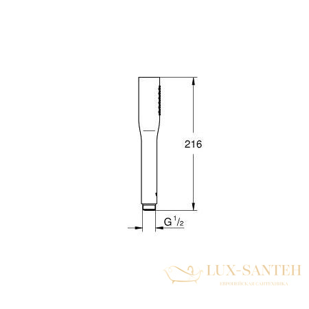 ручной душ grohe euphoria cosmopolitan 27367000, хром