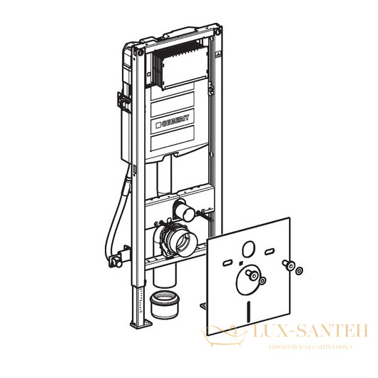 инсталляция для подвесного унитаза geberit duofix up320 111.361.00.5 ширина 41,5 см