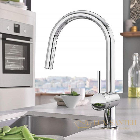 смеситель grohe minta 32321dc2 для мойки, сталь