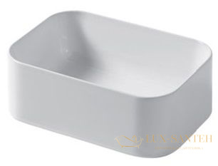 раковина накладная disegno ceramica slim, sl03524055, прямоугольная с закругленными краями 35х25хh12 см, цвет beaver