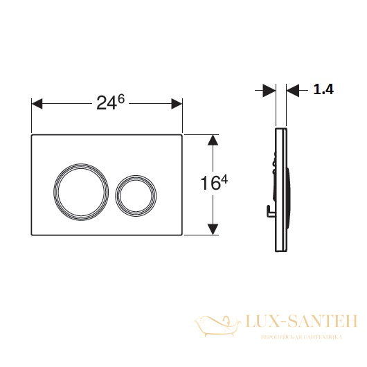 смывнaя клавиша geberit sigma21 115.884.sj.1, черное стекло