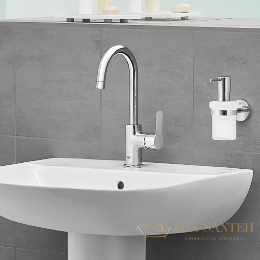 смеситель grohe bauedge 23760000 для раковины, хром