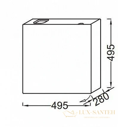 тумба под раковину jacob delafon terrace 50x50 l eb1178-n23 ледяной коричневый