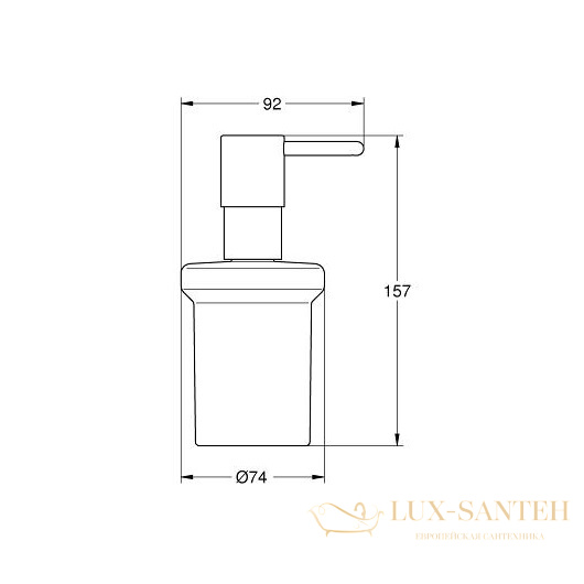 дозатор grohe essentials 40394001, хром