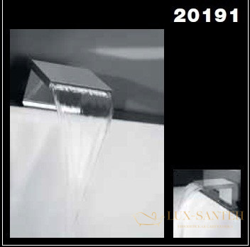 излив каскадный gessi cascata 20191.031 для ванны, хром