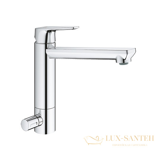 смеситель grohe bauedge 31696000 для мойки, хром