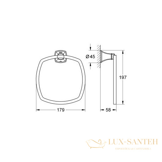 полотенцедержатель grohe grandera 40630ig0, хром/золото