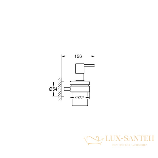 дозатор grohe essentials 40448001, хром