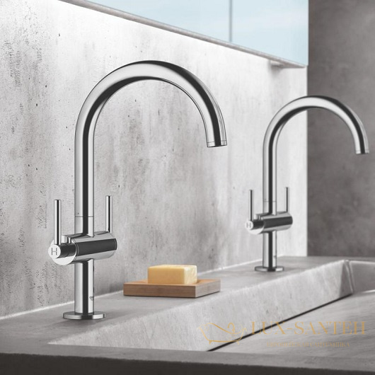 смеситель grohe atrio 21022dc3 для раковины, сталь