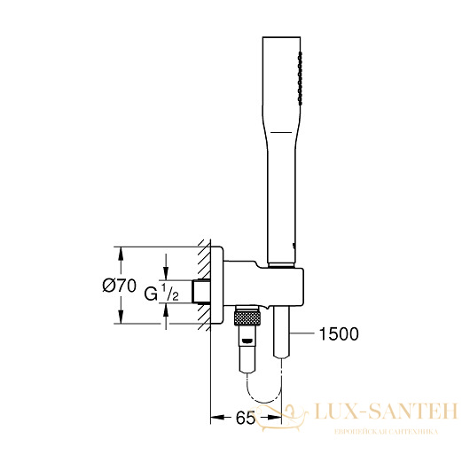 душевой гарнитур grohe euphoria cosmopolitan 26404000, хром