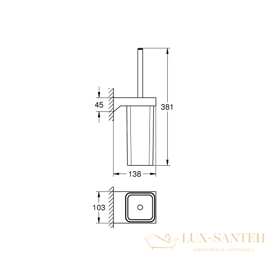 ерш grohe selection cube 40857000, хром