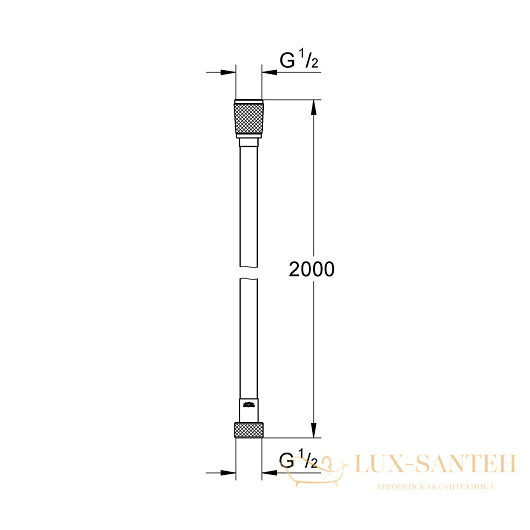 душевой шланг grohe vitalioflex silver 27507001 2000 мм, хром