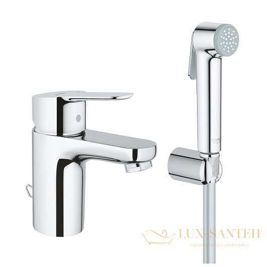 смеситель grohe bauedge 23757000 для раковины, хром