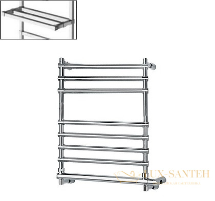 полотенцесушитель электрический margaroli sole 564-8 вох 5644708crpb, с полкой, высота 70.2 см, ширина 57, хром