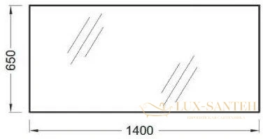 зеркало jacob delafon 140x65 eb1190-nf