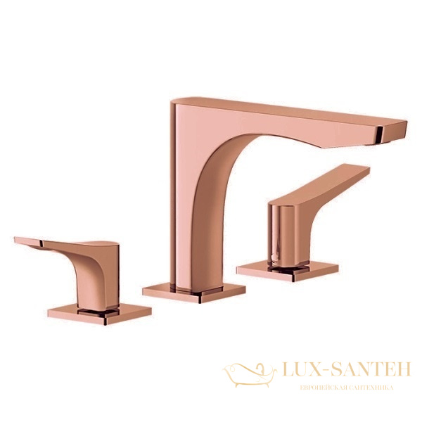 смеситель для раковины gessi rilievo 59012.030 для раковины, copper pvd