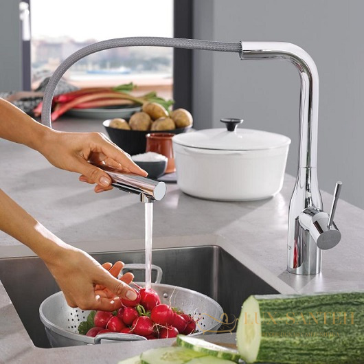 смеситель grohe essence 30270000 для мойки, хром