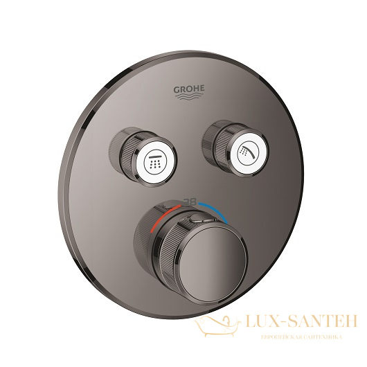 термостат grohe grohtherm smartcontrol 29119a00, темный графит глянец