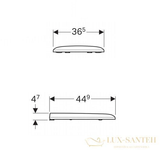 сиденье geberit icon square 571900000 с крышкой, белый