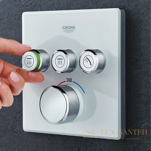 термостат grohe grohtherm smartcontrol 29157ls0, белый