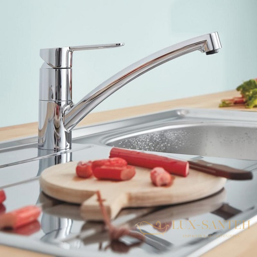 смеситель grohe baueco 31680000 для мойки, хром