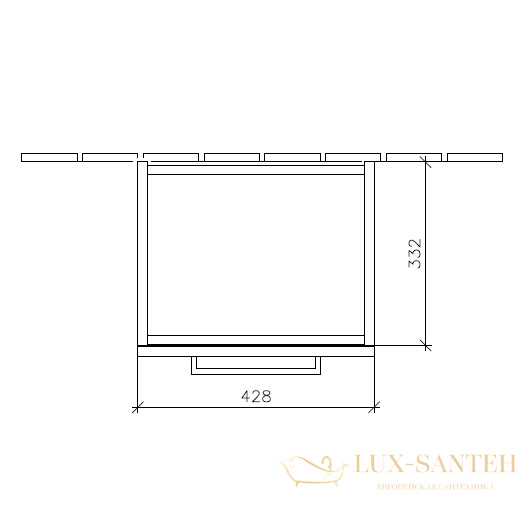 тумба под раковину villeroy & boch avento a88701b3 430х514х352 мм петли справа, crystal black 