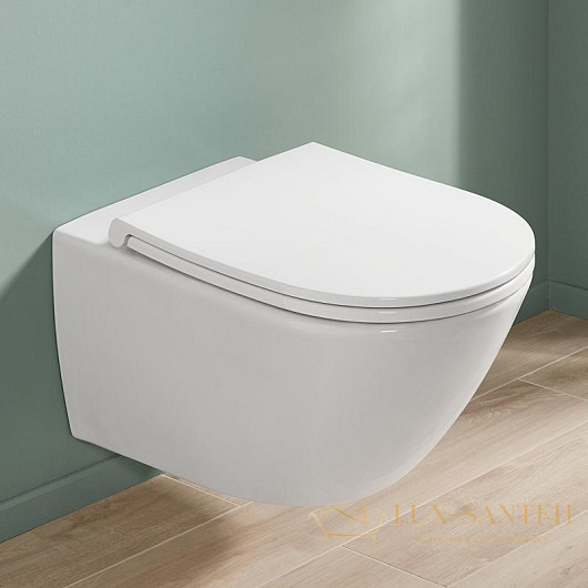 подвесной унитаз villeroy & boch universo 4670t901 twistflush, белый