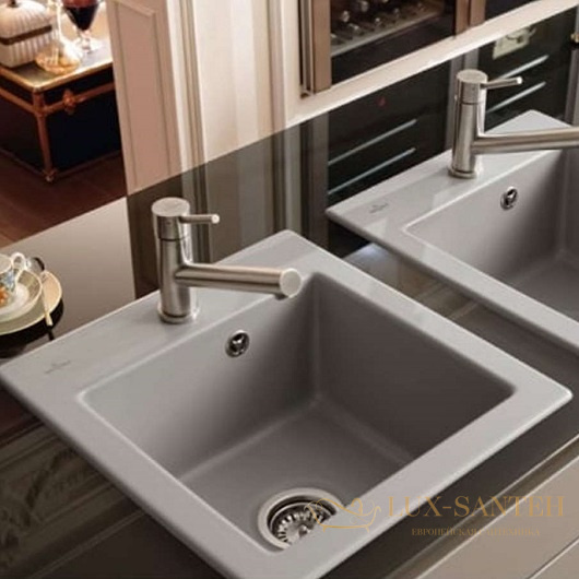 кухонная мойка villeroy & boch subway 45 xs 678101r1 ceramicplus 475×510 мм, белый