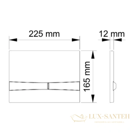 кнопка berges frame 040053 для инсталляции novum f3, глянцевый хром