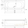 панель фронтальная cezares metauro metauro corner-180-scr-l-w37 180 см l, белый