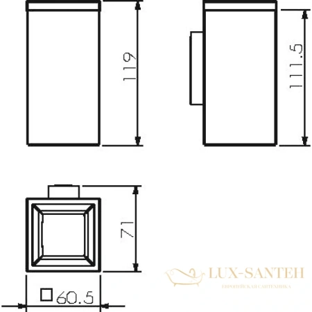 стакан langberger vico 30011a, хром