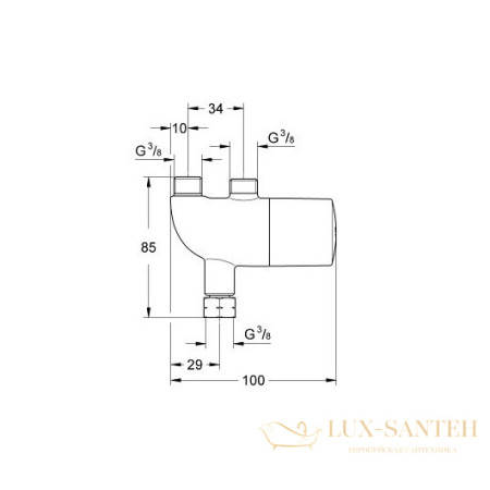 термостат grohe grohtherm micro 34487000, хром