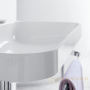 раковина с консолью duravit happy d.2 plus hp4837o2222 775х490х851 мм полка белая глянцевая, белый