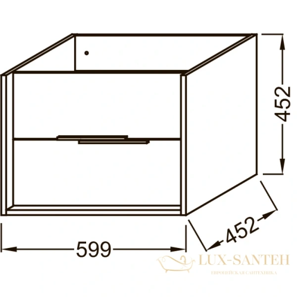 тумба jacob delafon vivienne eb1506-n18-g1c 59,9 см, белый/белый глянец