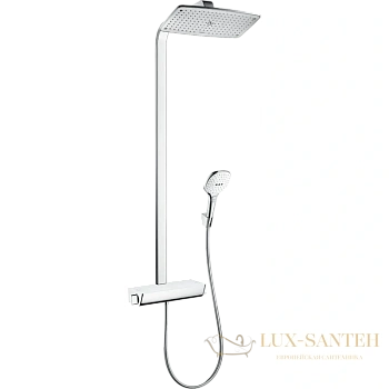 душевая стойка hansgrohe raindance e 360 27286400 showerpipe, ecosmart, белый - хром