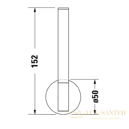 бумагодержатель для запасного рулона duravit starck t 0099394600, черный