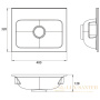 emco vanity units, 9577 114 41, раковина гостевая (мин. литье), 400х320 мм, для тумб 9583 274 24 х 25 и 9583 275 24 х 25, без перелива, с 1 отв., цвет