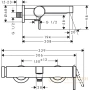 смеситель для ванны hansgrohe finoris 76420000, хром