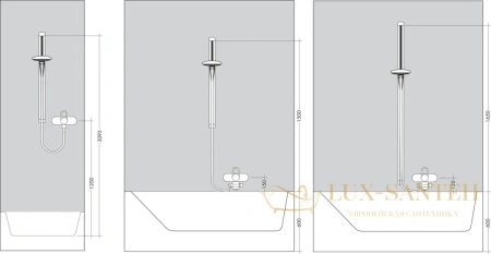 душевой гарнитур hansgrohe puravida 27853000 хром