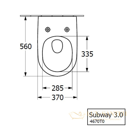 чаша подвесного унитаза villeroy & boch subway 3.0 4670t0r1 ceramicplus, twistflush, без смывного обода, белый