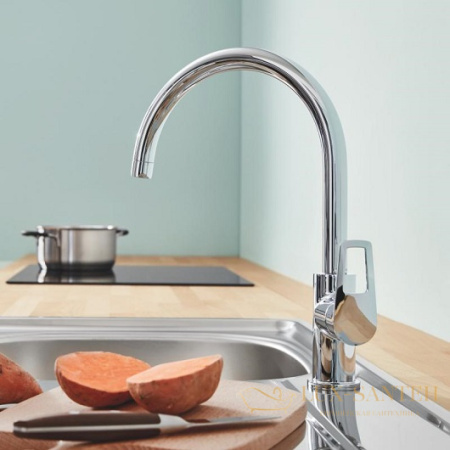 смеситель grohe bauloop 31232001 для мойки, хром