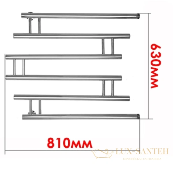 полотенцесушитель energy modern 600/700, хром