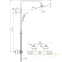 душевая система ideal standard ceratherm t100 a7240aa 200 мм, хром